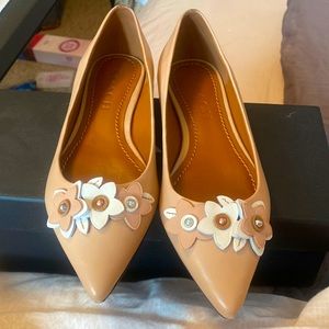 COACH floral flats size 6